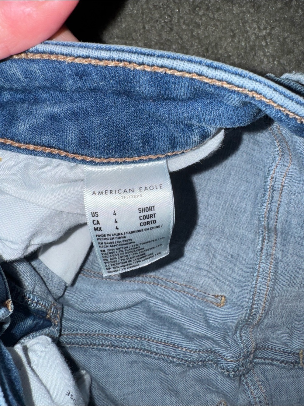 American Eagle Outfitters Light Blue Distressed Skinny Jeans - Picture 6 of 11